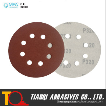 Hook and Loop Aluminum Oxide Sand Paper Disc with Holes